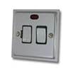 With Neon - Fused outlet with on | off switch and indicator light : Black Trim