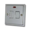 With Neon - Fused outlet with on | off switch and indicator light : White Trim