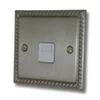 1 Gang Telephone Master Socket : White Trim