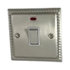 20 Amp Double Pole Switch with Neon : White Trim