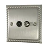 TV | Satellite Socket : Black Trim