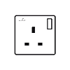 1 Gang - Single 13 Amp Plug Socket with USB C | USB A Charging Ports