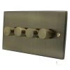 4 Gang 100W 2 Way LED (Trailing Edge) Dimmer (Min Load 1W, Max Load 100W)