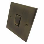 1 Gang 10 Amp 2 Way Light Switch : Black Trim