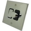 2 Gang Combination : 1 x 400w 2 Way Dimmer Switch + 1 x 20amp 2 Way Light Switch : Black Trim