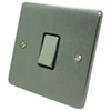 1 Gang 10 Amp 2 Way Light Switch : Black Trim