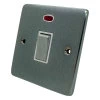 20 Amp Double Pole Switch with Neon : White Trim