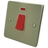 45 Amp Double Pole Switch - Single Plate : White Trim