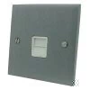 1 Gang Telephone Master Socket : White Trim