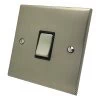 1 Gang 10 Amp 2 Way Light Switch : Black Trim