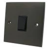 1 Gang 2 Way 6 Amp Switch : Black Trim