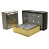 Silk Bronze - Double (2 Gang) Metal Clad Surface Mount Box with PVC inner pattress - 35mm Depth