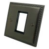 Single Modular Plate for 1 Module : Black Trim