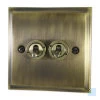 2 Gang Blank Switch Plate (No Switches or Dimmers) - Please select your combination of 2 switches or dimmers from the items below.