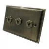 3 Gang 2 Way 20 Amp Toggle Light Switches