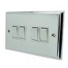 4 Gang 2 Way Light Switch : White Trim