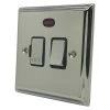 With Neon - Fused outlet with on | off switch and indicator light : Black Trim