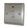 20 Amp Double Pole Switch with Neon : White Trim