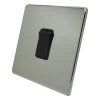 1 Gang 10 Amp 2 Way Light Switch : Black Trim