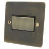 Three pole fan isolator on | off switch : Black Trim