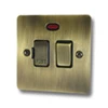 With Neon - Fused outlet with on | off switch and indicator light : Black Trim