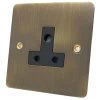 1 Gang - For table lamp lighting circuits : Black Trim