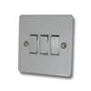 3 Gang 2 Way Light Switch : White Trim