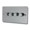 4 Gang 100W 2 Way LED (Trailing Edge) Dimmer (Min Load 1W, Max Load 100W)