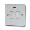 With Neon - Fused outlet with on | off switch and indicator light : White Trim