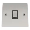 1 Gang 2 Way Light Switch : Black Trim