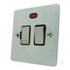 With Neon - Fused outlet with on | off switch and indicator light : White Trim