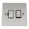 Without Neon - Fused outlet with on | off switch : Black Trim