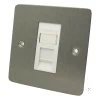 1 Gang RJ45 Cat 6 Socket : White Trim