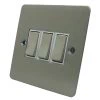 3 Gang 2 Way Light Switch : White Trim