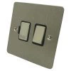 Without Neon - Fused outlet with on | off switch : Black Trim