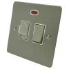 With Neon - Fused outlet with on | off switch and indicator light : White Trim