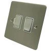 Without Neon - Fused outlet with on | off switch : White Trim