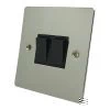 2 Gang 2 Way Light Switch : Black Trim