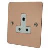 5 Amp Round Pin Unswitched Socket : White Trim