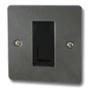 1 Gang RJ45 Cat 6 Socket : Black Trim