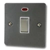 20 Amp Double Pole Switch with Neon : White Trim