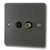 TV | Satellite Socket : Black Trim