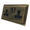 2 Gang - Double 13 Amp Switched Plug Socket