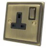 1 Gang - Single 13 Amp Switched Plug Socket