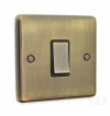 1 Gang 2 Way Light Switch : Black Trim