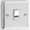 1 Gang 2 Way Light Switch : White Trim