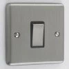 1 Gang Intermediate Light Switch : Black Trim