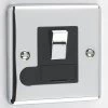 Without Neon - Fused outlet with on | off switch : Black Trim