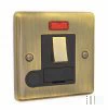 With Neon - Fused outlet with on | off switch and indicator light : Black Trim