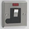 With Neon - Fused outlet with on | off switch and indicator light : Black Trim